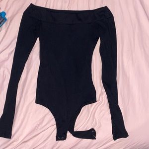 black long sleeve body suit